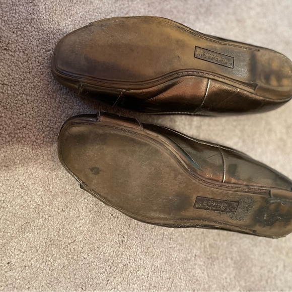 kenneth cole reaction bronze flats with buckle detail -  7 - Picture 2 of 3